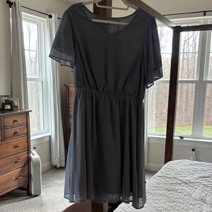 Mikarose blue/Charcoal Midi Dress